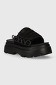 Παντόφλες UGG Callie δέρμα σαμουά μαύρο 1152697.BLK