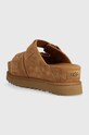 Încălțăminte UGG papuci din piele Goldenstar Hi Slide 1155458.CHE maro