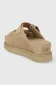 Замшевые шлепанцы UGG Goldenstar Hi Slide Голенище: Замша Внутренняя часть: Текстильный материал Подошва: Синтетический материал