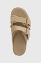 beige UGG suede sliders Goldenstar Hi Slide