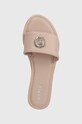 U.S. Polo Assn. klapki skórzane LINDA beżowy LINDA004W.4L1