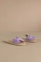 Manebi klapki zamszowe Hamptons Sandals With Knot