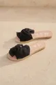 črna Natikači Manebi La Havana Sandals With Knot Ženski