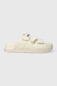 Guess papucs FABULON szintetikus bőr bézs FLJFBU.ELE19.IVORY