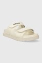 Guess papucs FABULON FLJFBU.ELE19.IVORY bézs SS24