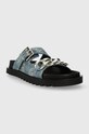 Guess papuci FATEMA4 FLJFT4.DEN03.BLUE albastru SS24