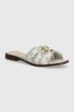 Παντόφλες Guess SYMO φλατ γκρί FLJSYM.FAL03.GREY