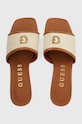 Παντόφλες Guess ULLIYE ULLIYE συνθετικό μπεζ FLJULL.FAB19.NATU