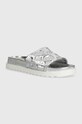 Guess klapki FABIO FLJFAB.FAL19.SILVE srebrny SS24