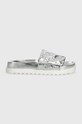 Obuwie Guess klapki FABIO FLJFAB.FAL19.SILVE srebrny