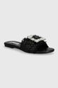 Steve Madden klapki Getaway tekstylny czarny SM11003013.001