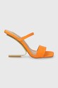 Steve Madden klapki zamszowe Lotus pozostałe pomarańczowy SM11002985.805