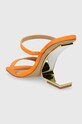 Obuwie Steve Madden klapki zamszowe Lotus SM11002985.805 pomarańczowy