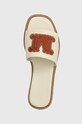 Max Mara Beachwear klapki beżowy 2416521019600