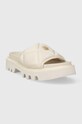 Boty Kožené pantofle Dkny ROLENE K1424563.MIK béžová