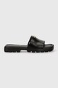 Coach slapi de piele FLORENCE CP899.BLK negru SS25