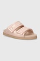 Patrizia Pepe bőr papucs nappa bőr rózsaszín 8X0001.L057.B743