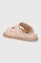 Cipők Patrizia Pepe bőr papucs 8X0001.L057.B743 rózsaszín
