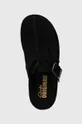 negru Clarks Originals papuci din piele Trek Wedge Mule