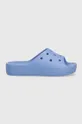 Шльопанці Crocs Classic Platform Slide блакитний