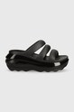 Παντόφλες Crocs Mega Crush Triple Strap 209842.001 μαύρο SS24