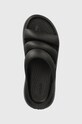 Παντόφλες Crocs Mega Crush Triple Strap μαύρο 209842.001