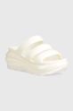 Crocs sliders Mega Crush Triple Strap others white 209842.0WV