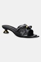 Vanda Novak slapi de piele Azalia Azalia.Deep.Black negru SS24