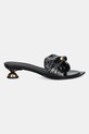 Vanda Novak slapi de piele Azalia kitten negru Azalia.Deep.Black