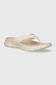 Žabky Skechers GO WALK FLEX textilní béžová 141404