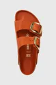 oranžová Nubukové papuče Birkenstock Arizona Big Buckle