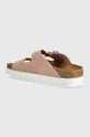 Natikači iz nubuka Birkenstock Arizona Platform Flex Birkenstock x Papillio Zunanjost: Nubuk usnje Notranjost: Semiš usnje Podplat: Sintetični material