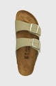 Birkenstock infradito in nubuck Arizona Platform Flex Birkenstock x Papillio verde 1026971