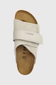 Birkenstock suede sliders Kyoto beige 1024526