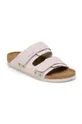 Birkenstock papuci din piele Uji alb