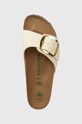 Birkenstock ciabatte slide Madrid Big Buckle beige 1026721.Eggshell