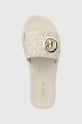 Natikače MICHAEL Michael Kors MK Charm Slide bež 40R4MKFA1B.150