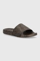 Чехли MICHAEL Michael Kors Gilmore Slide равен кафяв 40S4GMFA1B.227