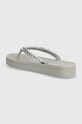 Obuwie MICHAEL Michael Kors japonki Zaza Flip Flop 40S4ZAFA2B.040 srebrny