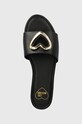 Love Moschino slapi de piele negru JA28431G0IIA0000