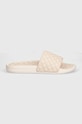 APL Athletic Propulsion Labs slapi de piele LUSSO SLIDE 2.4.010420 bej AW24
