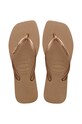 Σαγιονάρες Havaianas SQUARE LOGO METALLIC φλατ χρυσαφί 4148257.5282