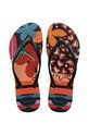 Žabky Havaianas SLIM PATCHWORK plochý černá 4148944.9446