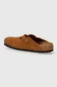 Birkenstock suede sliders Boston Uppers: Suede Inside: Suede Outsole: Synthetic material