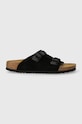 Birkenstock suede sliders Zürich 1026783 black SS24