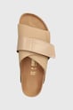 Birkenstock nubuck sliders Kyoto beige 1026560