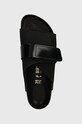 Natikače od nubuk kože Birkenstock Kyoto crna 1026516