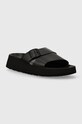 Birkenstock papuci de piele BIRKENSTOCK X PAPILLIO Almina piele negru 1026872