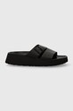 Birkenstock papuci de piele BIRKENSTOCK X PAPILLIO Almina 1026872 negru SS24