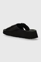 Încălțăminte Birkenstock papuci de piele BIRKENSTOCK X PAPILLIO Almina 1026872 negru